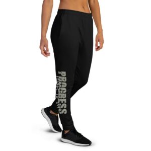 Motivational Progress Over Perfection Fitness Women's Joggers