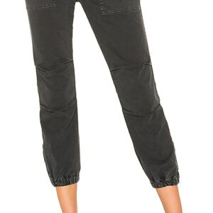 NILI LOTAN Cropped Military Pant in Charcoal. Size 10, 12, 4, 6.