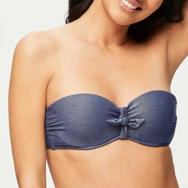 Navy Midnight Heavens Bandeau Bikini Top