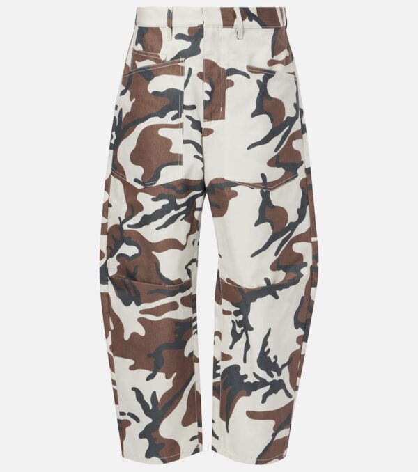 Nili Lotan Shon camouflage cotton cargo pants