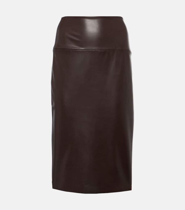 Norma Kamali Faux leather pencil skirt