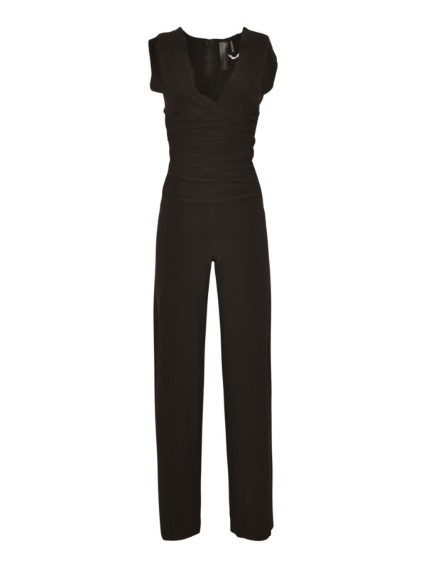 Norma Kamali Rear Zip Sleeveless V-neck Bodysuit