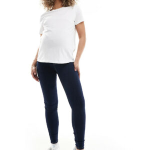 ONLY Maternity Rain jeggings in dark blue