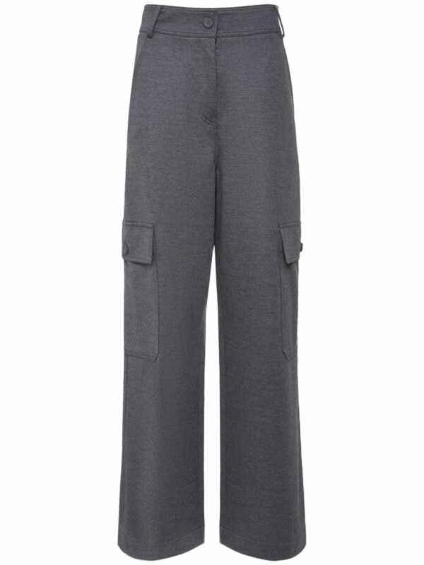 Orlanda Wool Jersey Cargo Pants