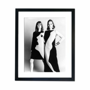 'Party Dresses Designed By Yves St Laurent' Framed Photographic Print