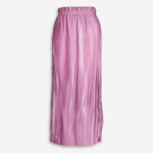 Pink Accordion Pleat Maxi Skirt