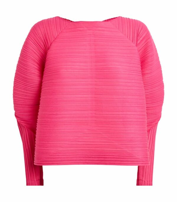 Pleats Please Issey Miyake Pleated Long-Sleeve Top