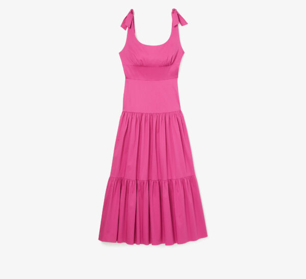 Poplin Tiered Maxi Dress