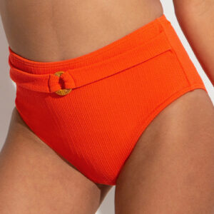 Pour Moi Cali High Waist Control Bikini Brief Orange