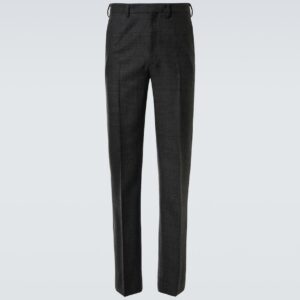 Prada Prince of Wales cropped virgin wool pants