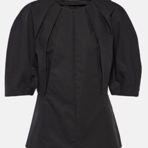 Proenza Schouler Georgia pleated cotton poplin top