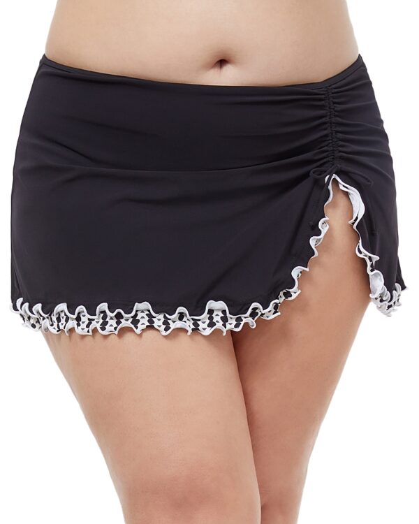 Profile by Gottex Plus Enya Ruffle Skirted Swim Bottom