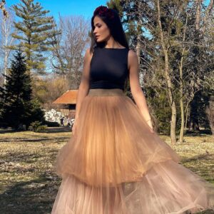 Prom Dress | Long Skirt Tulle Formal Outfit