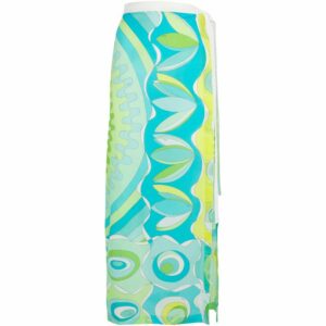 Pucci Cotton Bersaglio Print Beach Skirt