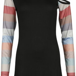 RED by EMP Long-sleeved top with cold shoulder Long-sleeve Shirt black