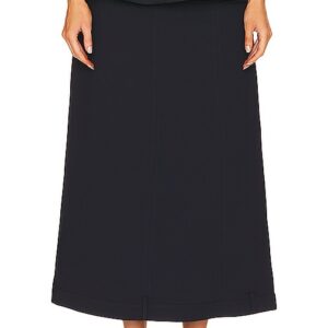 ROKH Peplum Midi Skirt in Navy. Size 34/2, 38/6, 40/8.