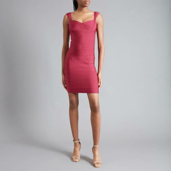 Raspberry Bandage Mini Dress