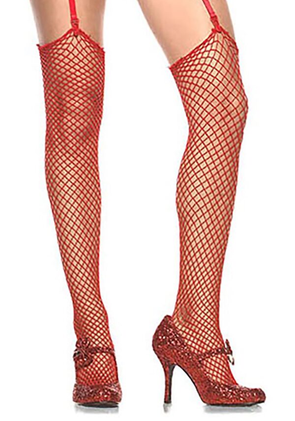 Red Fishnet Stockings