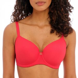 Red Snapshot Moulded Demi T-Shirt Bra