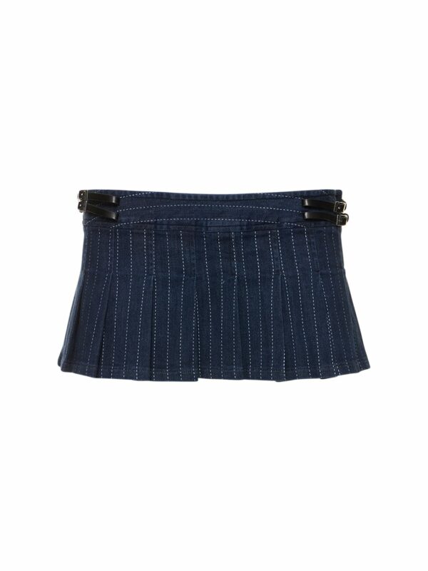 Ren Pleated Cotton Mini Skirt