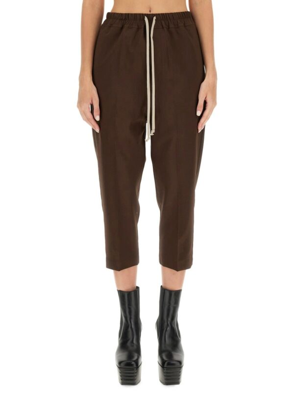 Rick Owens Drawstring Astaires Cropped Pants