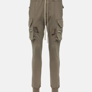 Rick Owens High-rise cotton skinny cargo pants