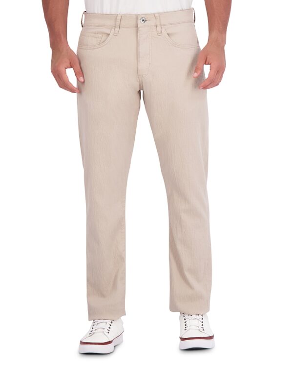 Robert Graham Grant Cotton & Linen Blend Tailored Fit Pants