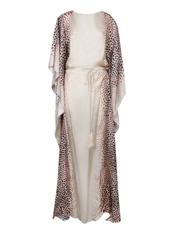 Roberto Cavalli Shark Beige Kaftan Dress