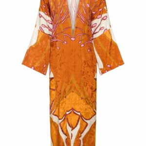 Romance Fluviar Jacquard Kimono Dress