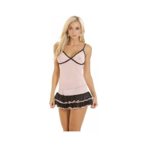 (S) Camille Womens Pink Sexy Babydoll Chemsie