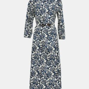 'S Max Mara Betty floral cotton poplin midi dress