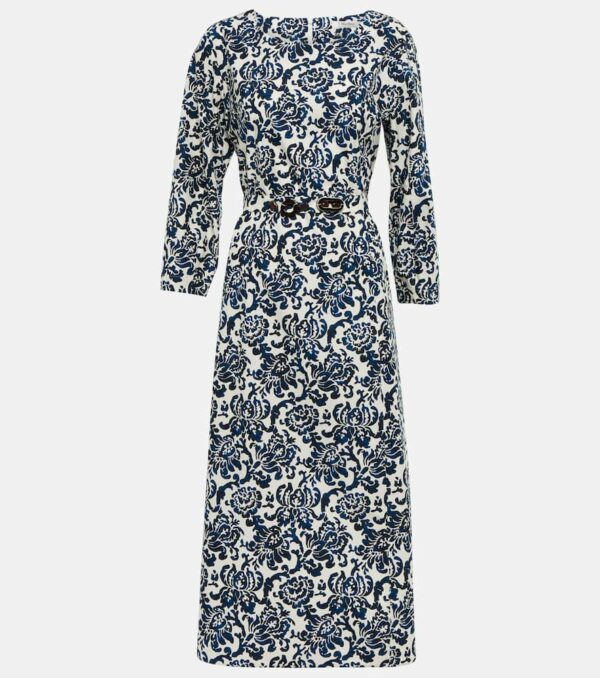 'S Max Mara Betty floral cotton poplin midi dress