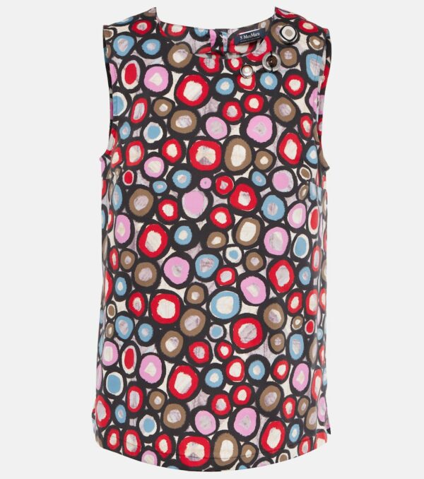 'S Max Mara Marta printed cotton-blend top