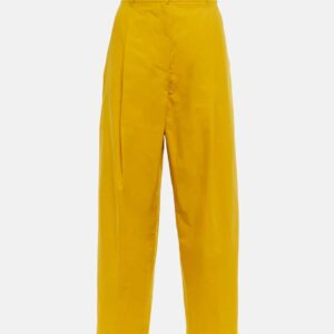 'S Max Mara Safari cotton and silk straight pants