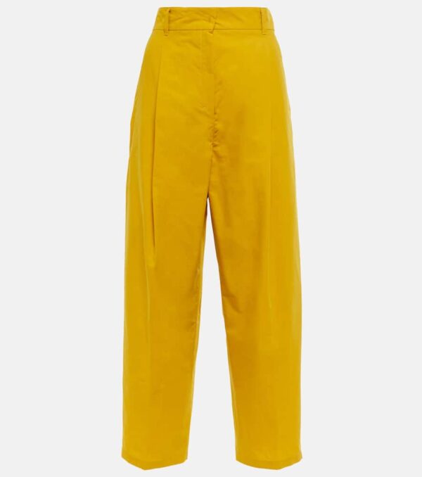 'S Max Mara Safari cotton and silk straight pants