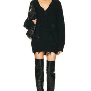 SER.O.YA Rumi Sweater Dress in Black - Black. Size XS (also in ).