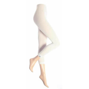 (S/M, White) Heat Holders - Ladies Cotton Thermal Underwear Leggings Long Johns