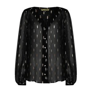 STARDUST Betty Blouse - Black Confetti