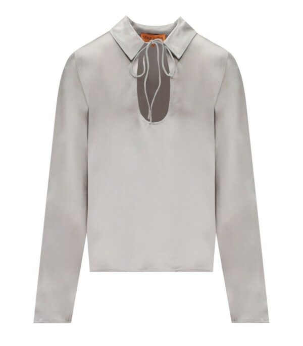 STINE GOYA KLIVE GREY BLOUSE