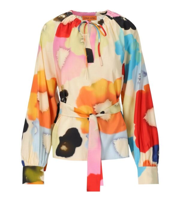 STINE GOYA VIANNA MULTICOLORED FLORAL BLOUSE