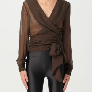 Saint Laurent blouse in organic silk with hood