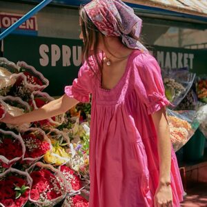 Sandy Shores Babydoll Dress at Free People in Beetroot, Size: Medium