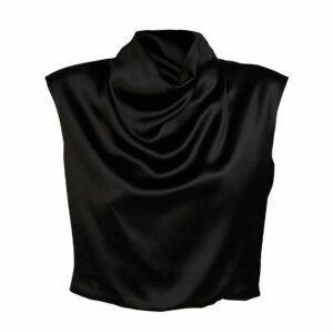 Satin Viscose Blouse W/ Collar