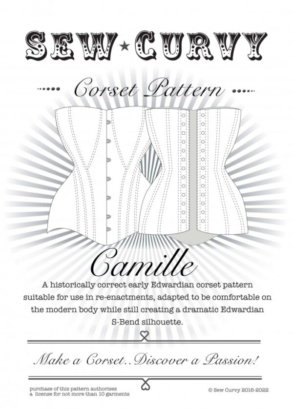 Sew Curvy Paper Sewing Pattern Camille Edwardian Corset