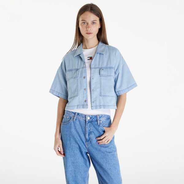 Shirt Tommy Jeans Chambray Blouse Denim Medium L