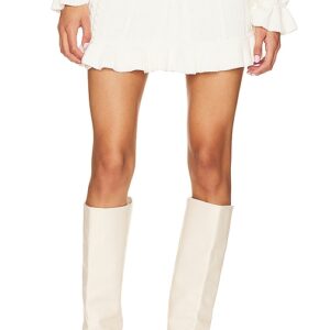 Show Me Your Mumu Ridley Ruffle Skirt in Cream. Size L.