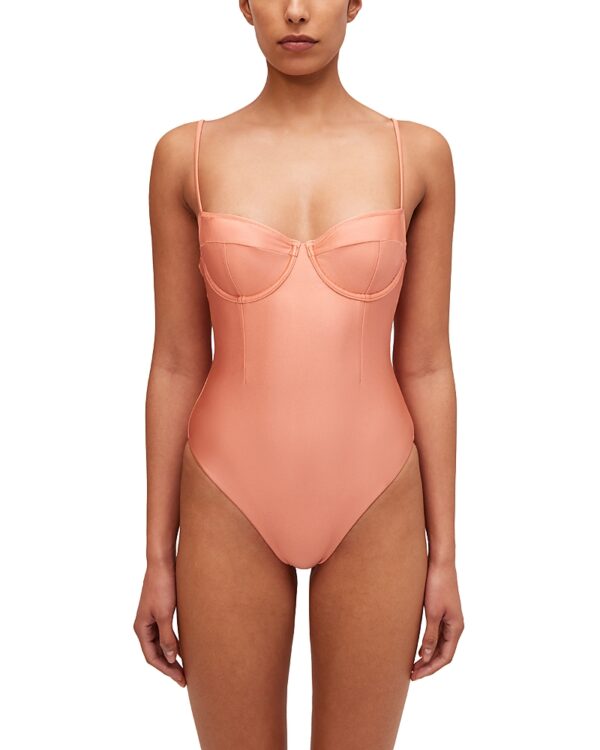 Simkhai Fara Bustier One-Piece Swimsuit