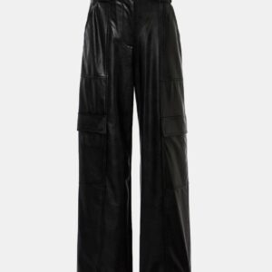 Simkhai Sofia faux leather cargo pants