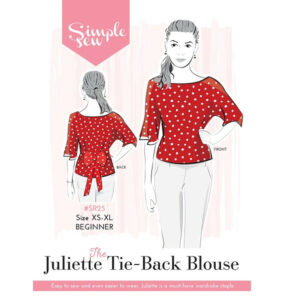 Simple Sew Juliette Tie-Back Blouse Top Sewing Pattern