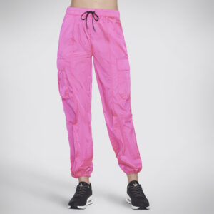 Skechers Women's Uno Cargo Pant in Hot Pink, Size Medium | Nylon